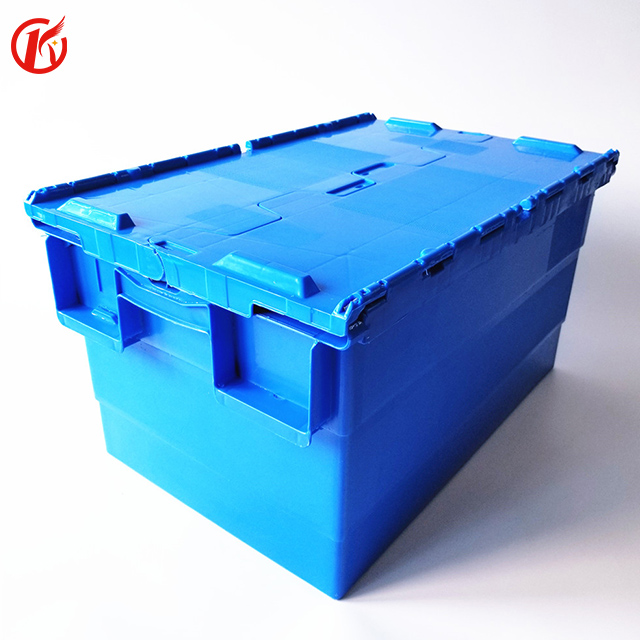 Contenedor de almacenamiento de plástico de 600 * 400 * 330 mm con tapa